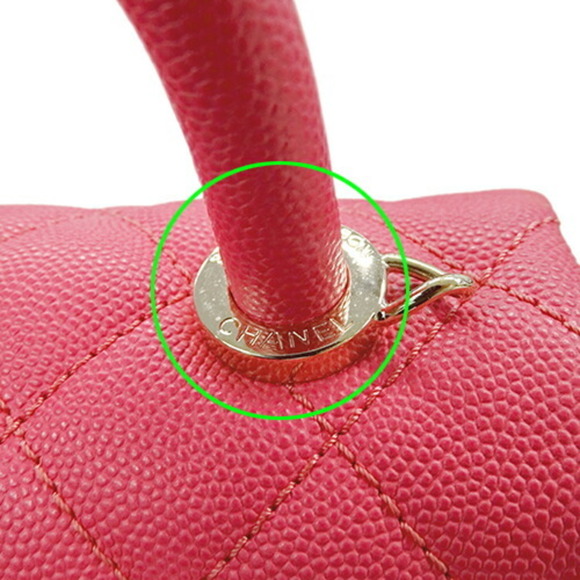 Chanel CHANEL Bag Matelasse Women's Handbag Shoulder 2way Caviar Skin Pink Cr... - Picture 12 of 14